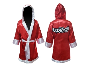 Custom Muay Thai Robe / Fight Robe : Red
